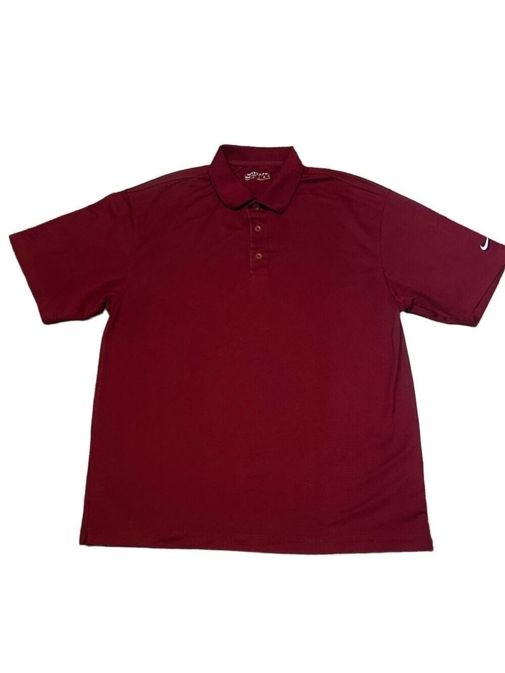 Nike Golf Men's Large Maroon Polo Shirt Short Sleeve
